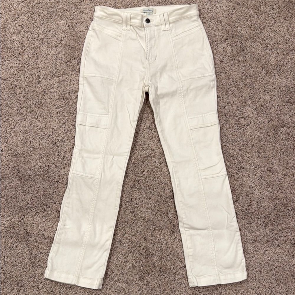 Sundance Cream Straight Leg Pants